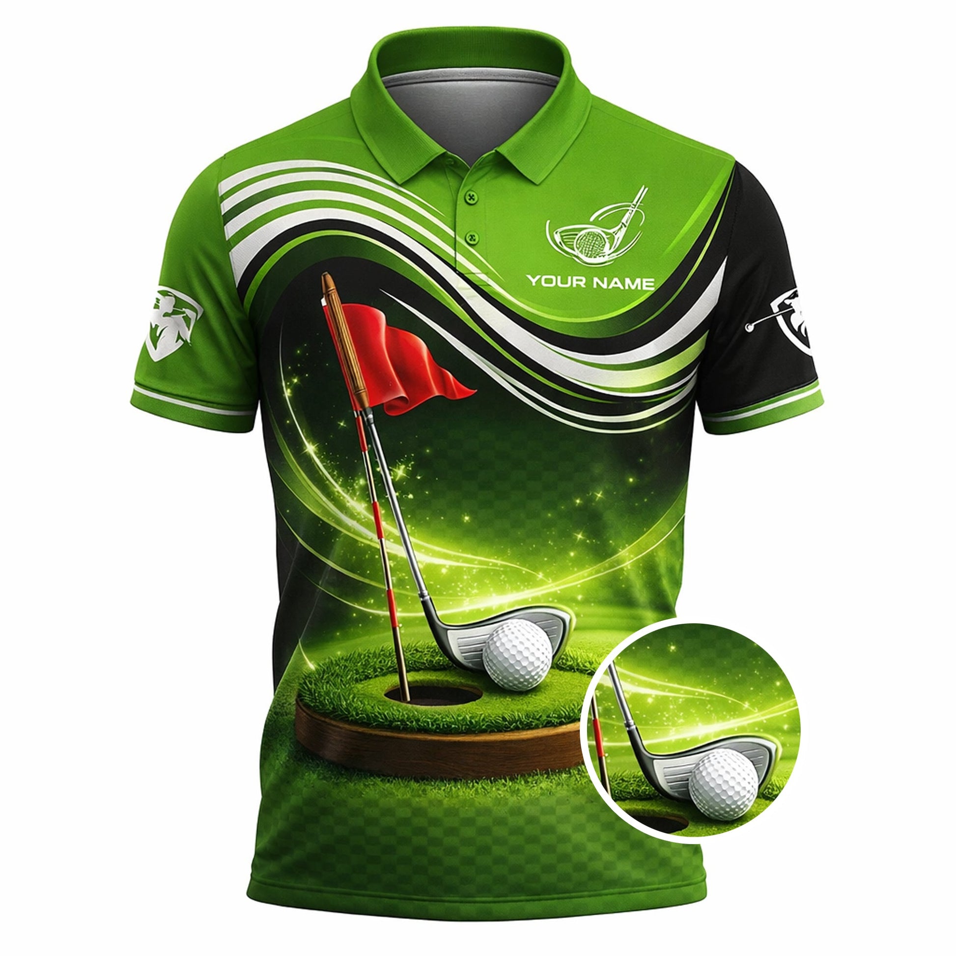 Personalized Golf Polo Shirt Custom Name Green Performance Golf Shirt Men Sport Polo GIA26032002_2.jpg