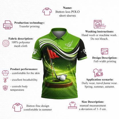 Personalized Golf Polo Shirt Custom Name Green Performance Golf Shirt Men Sport Polo GIA26032002_4.jpg