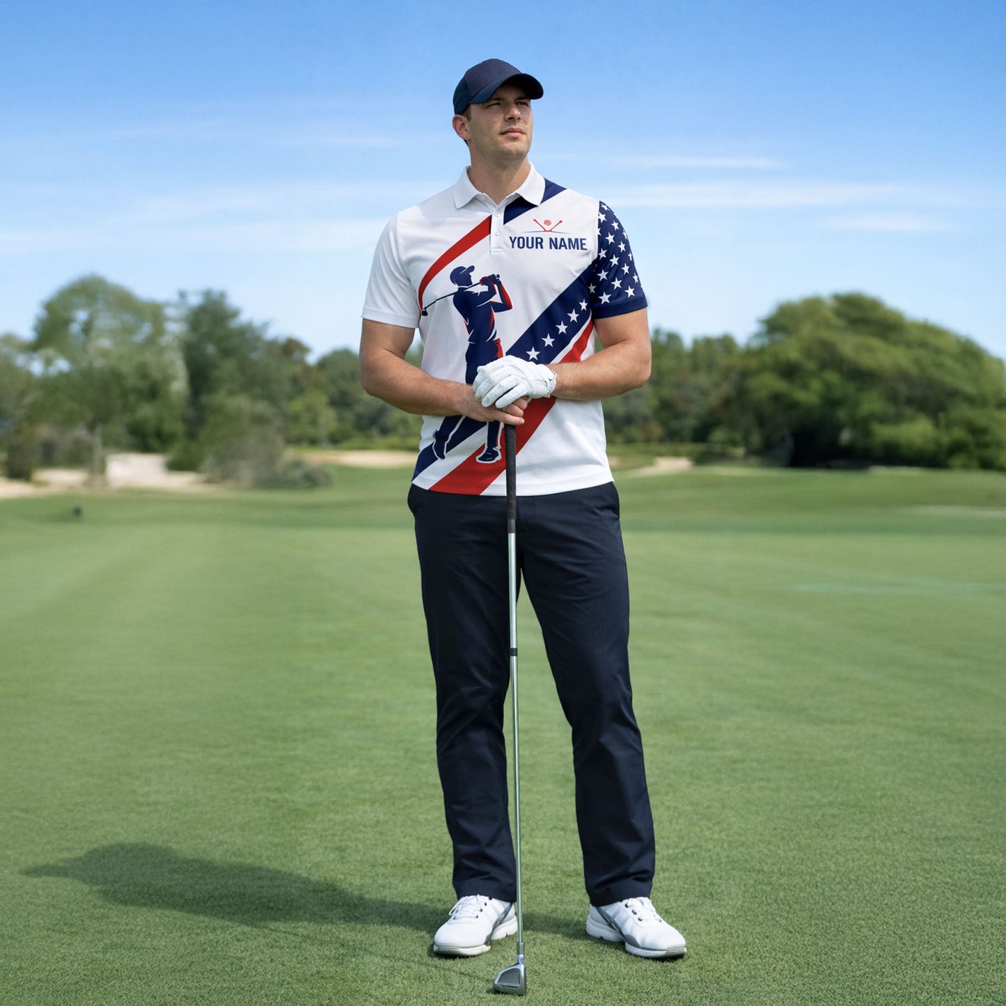 Custom Golf Polo Shirt USA Flag Style Personalized Name Team Number Performance Polo GIA26032101_6.jpg
