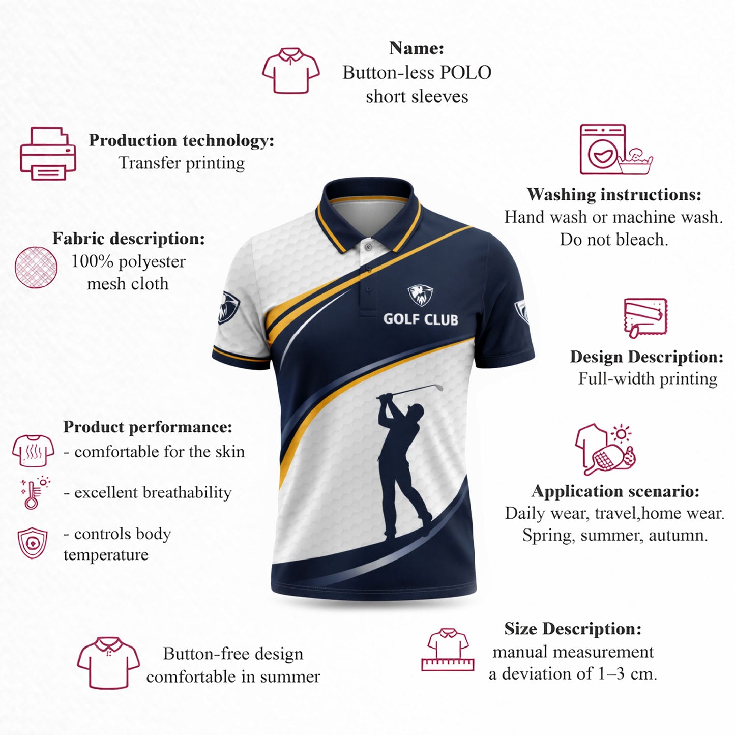 Golf Polo Shirt Men Performance Golf Club Shirt Navy White Athletic Polo Shirt GIA26032102_4.jpg