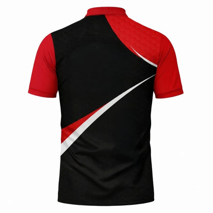 Custom Golf Polo Shirt Personalized Name Performance Golf Shirt Breathable Athletic Polo Black Red GIA26032103_3.jpg