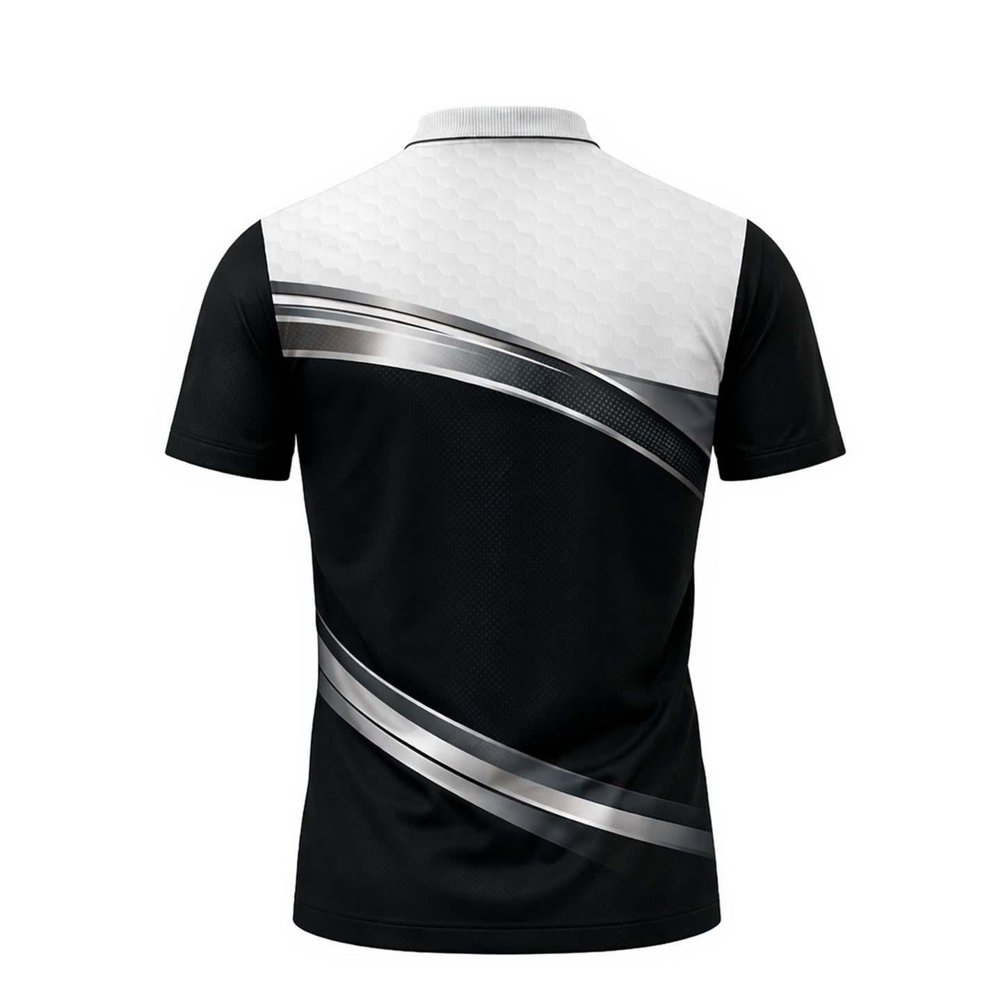 Custom Golf Polo Shirt 3D Golf Ball Black White Performance Polo Personalized Name Shirt GIA26032301_3.jpg
