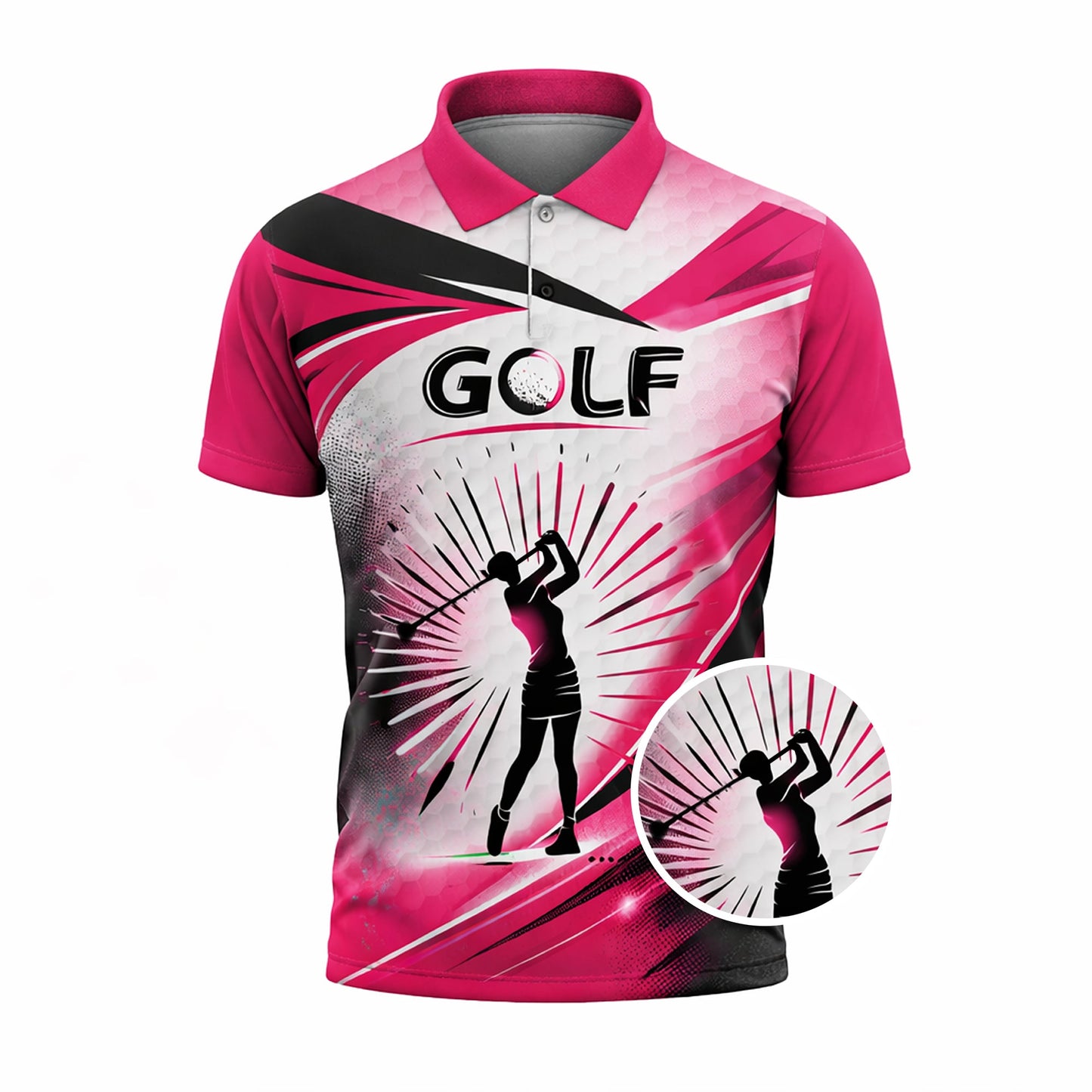 Women Golf Polo Shirt Pink Black Performance Shirt Golf Swing Graphic Athletic Polo GIA26032304_2_2.jpg
