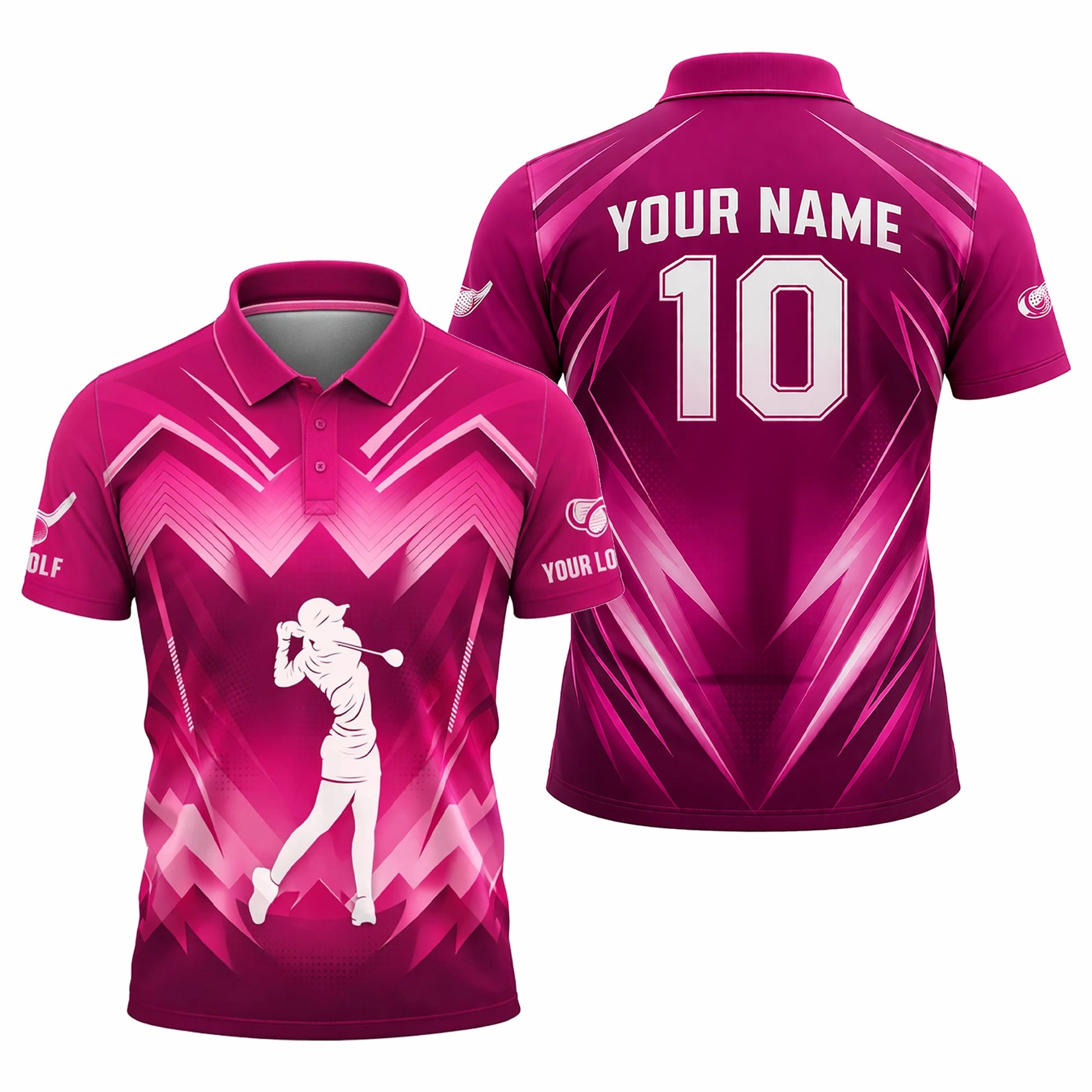 Women Golf Polo Shirt Custom Name Pink Gradient Performance Polo Sport Shirt GIA26032501_1.jpg