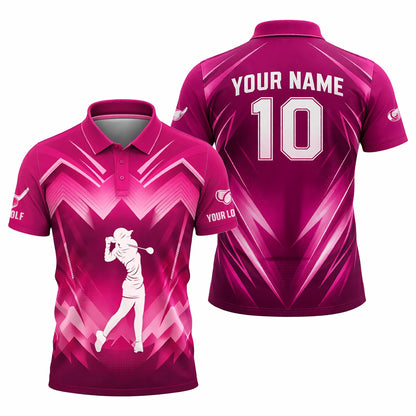 Women Golf Polo Shirt Custom Name Pink Gradient Performance Polo Sport Shirt GIA26032501_1.jpg