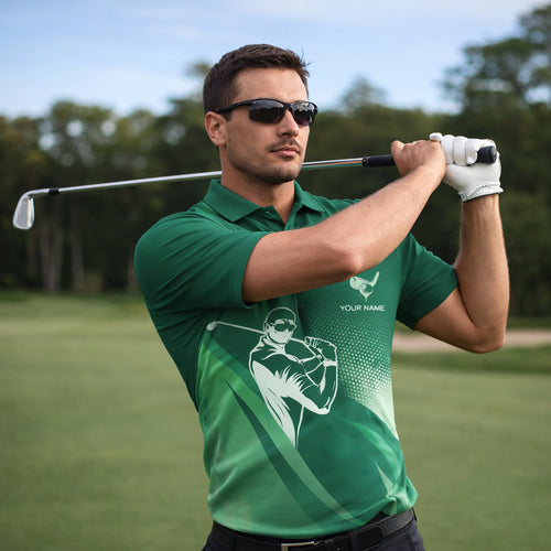 Golf Polo Shirt Personalized Name Green Gradient Golfer Swing Performance Polo Unisex GIA26032502_5.jpg