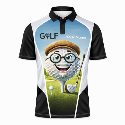 Funny Golf Polo Shirt Cartoon Golf Ball Grandpa Personalized Name Cute Golfer Performance Polo Men Women GIA26032504_2.jpg