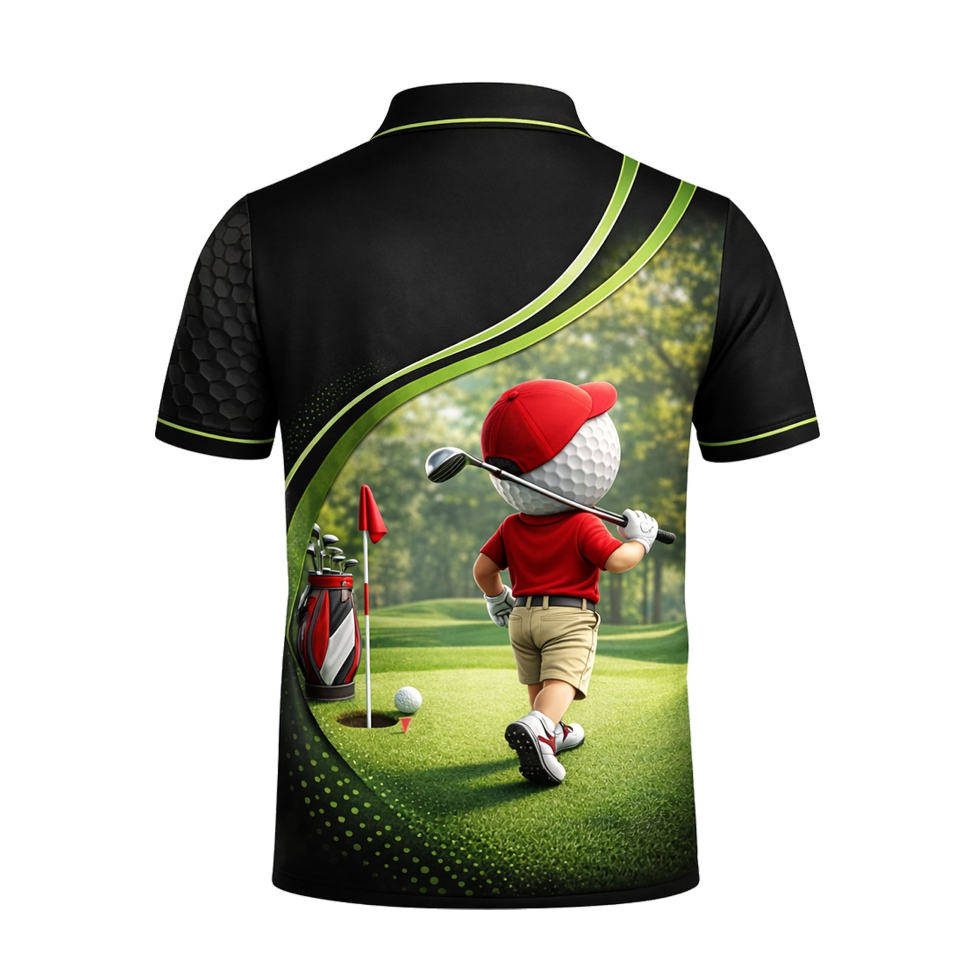 Funny Golf Polo Shirt Custom Name Cartoon Golf Ball Player 3D Performance Polo GIA26032505_3.jpg