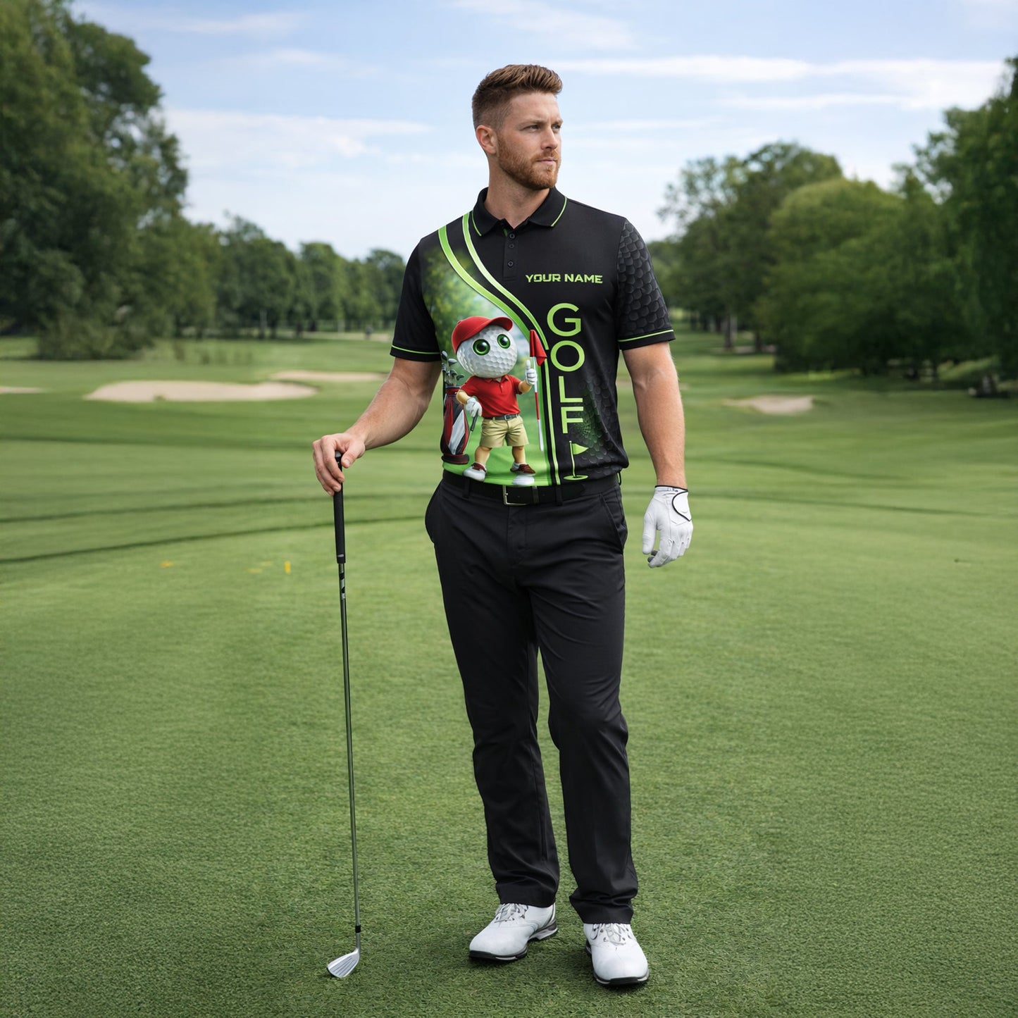Funny Golf Polo Shirt Custom Name Cartoon Golf Ball Player 3D Performance Polo GIA26032505_6.jpg