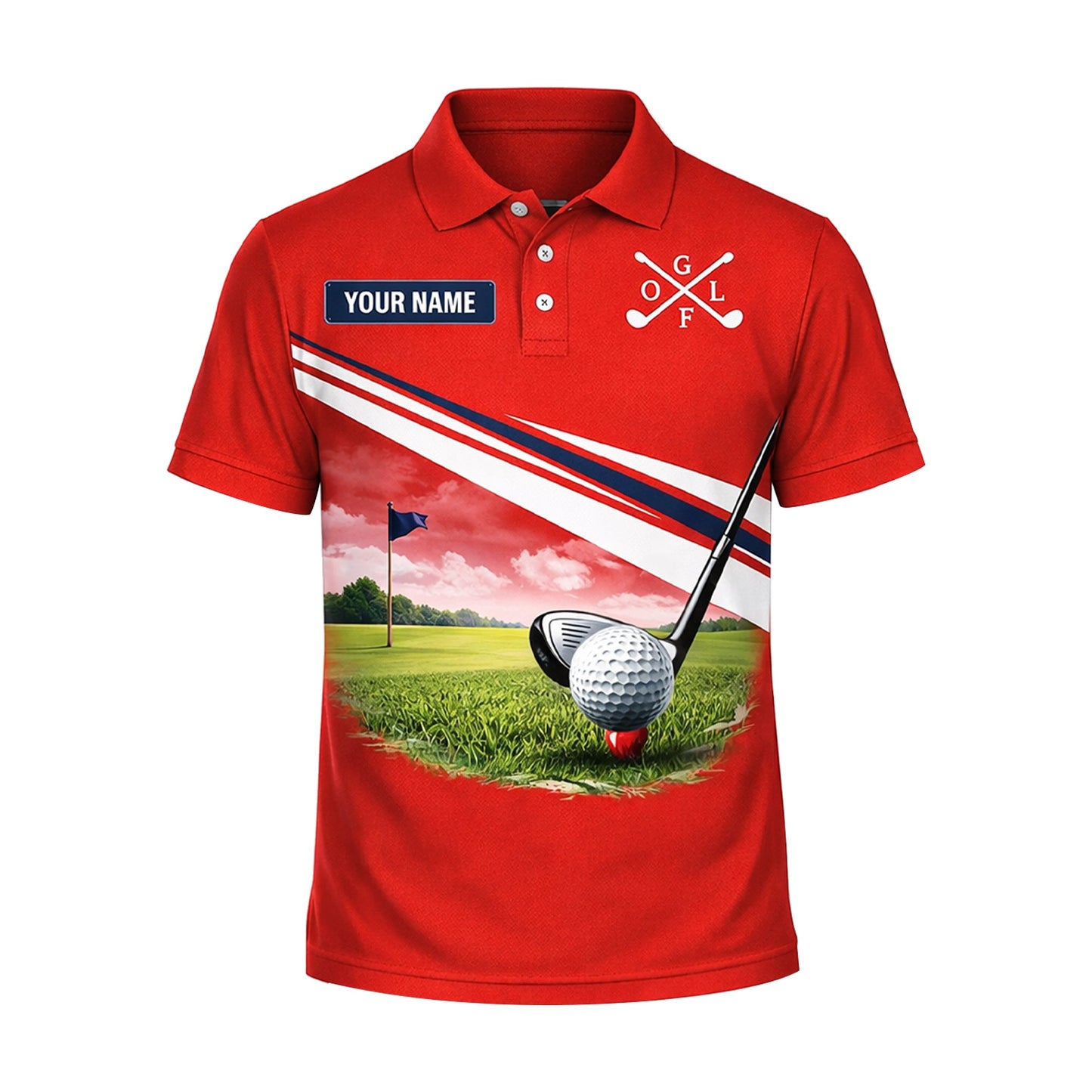 Custom Golf Polo Shirt Funny Golfer Design Your Hole Is My Goal Personalized Name Performance Polo Red GIA26032701_2.jpg