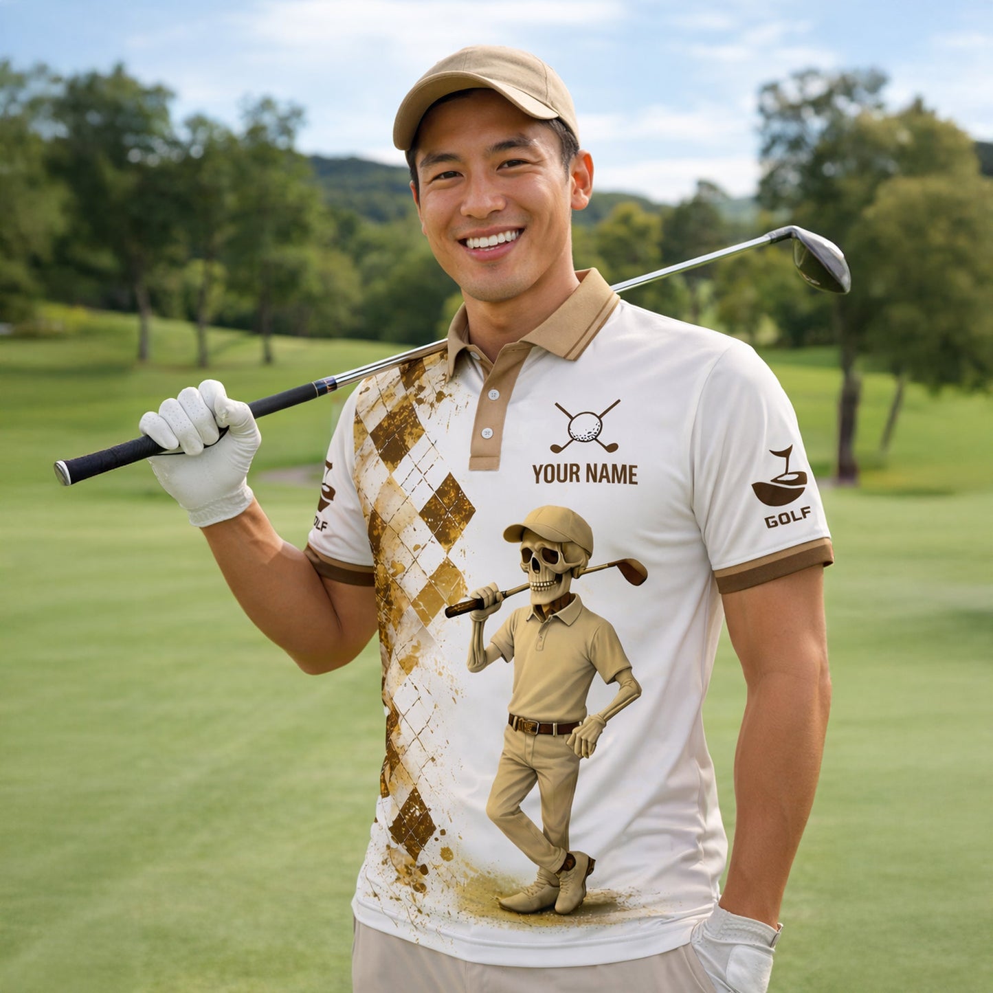 Custom Golf Polo Shirt Funny Skull Golfer Your Hole Is My Goal Personalized Name All Over Print Performance Shirt GIA26032702_5.jpg