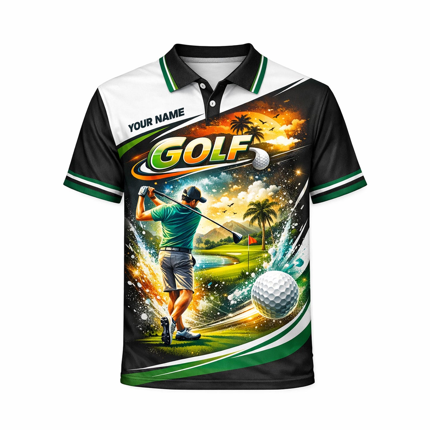 Custom Golf Polo Shirt Personalized Name Tropical Course Graphic All Over Print Performance Shirt GIA26032703_2.jpg