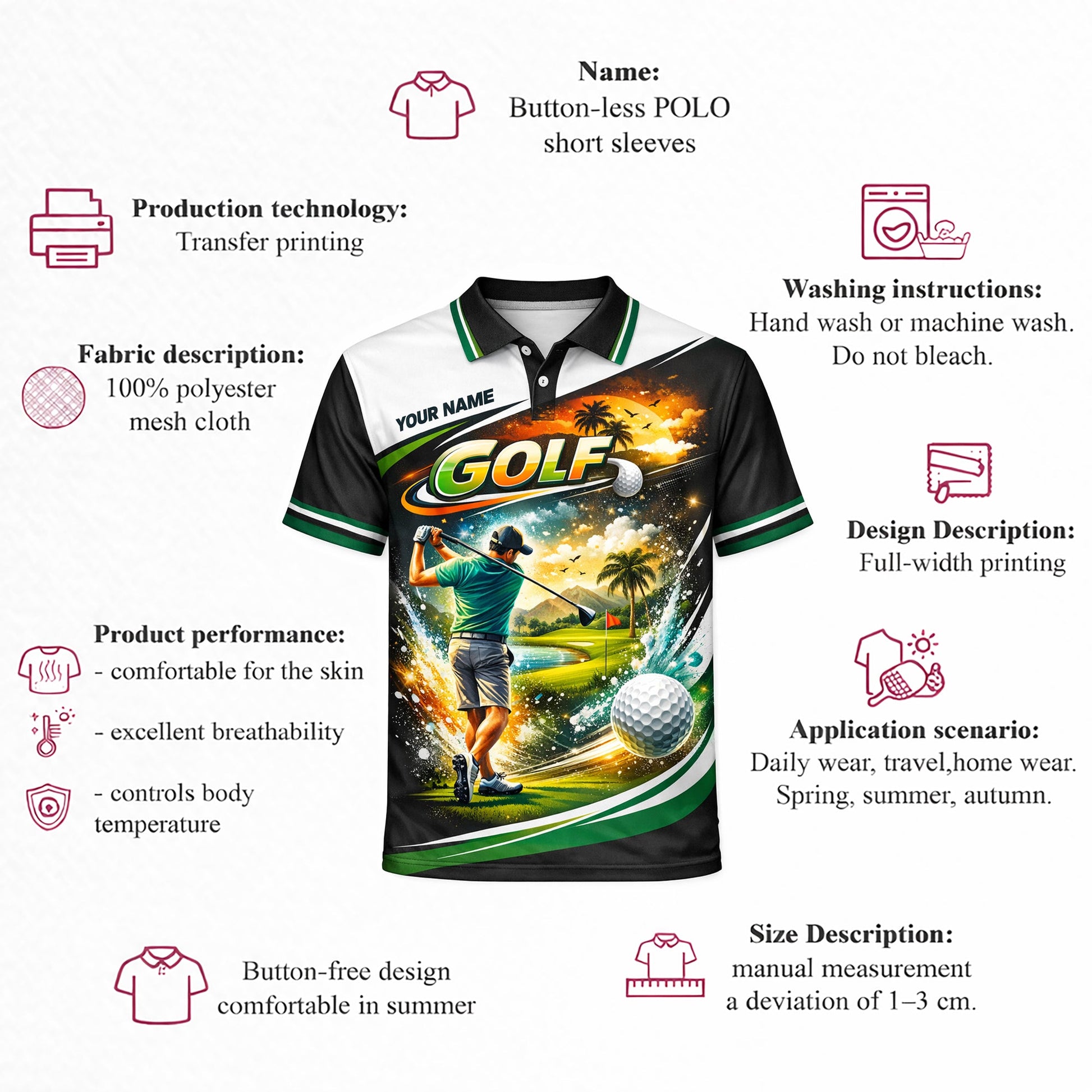 Custom Golf Polo Shirt Personalized Name Tropical Course Graphic All Over Print Performance Shirt GIA26032703_4.jpg