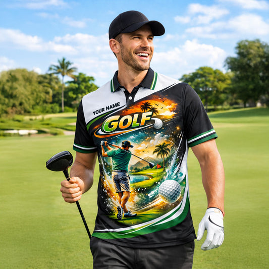 Custom Golf Polo Shirt Personalized Name Tropical Course Graphic All Over Print Performance Shirt GIA26032703_5.jpg