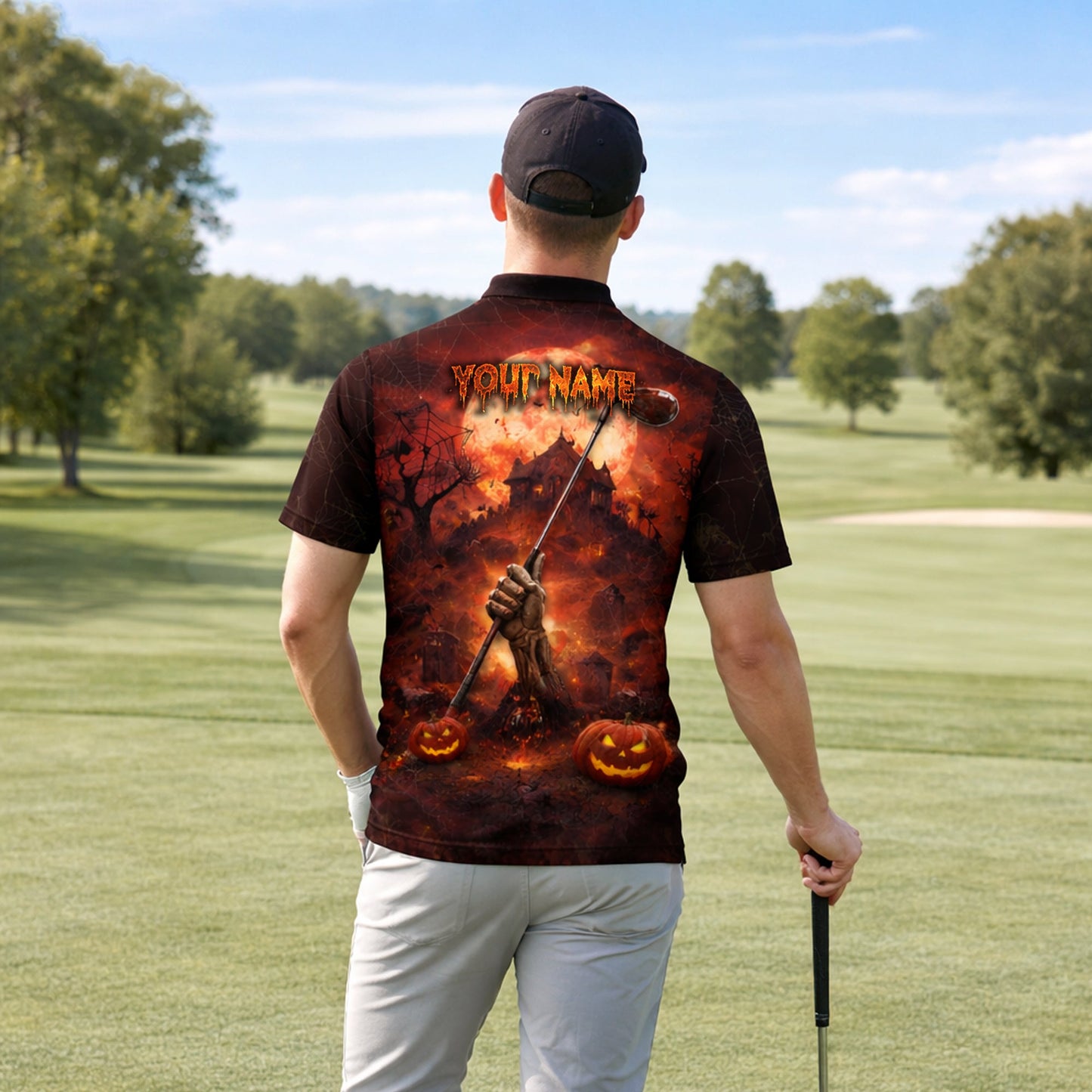 Golfween Halloween Golf Polo Shirt Custom Name Zombie Golfer Pumpkin Horror All Over Print GIA26032704_7.jpg