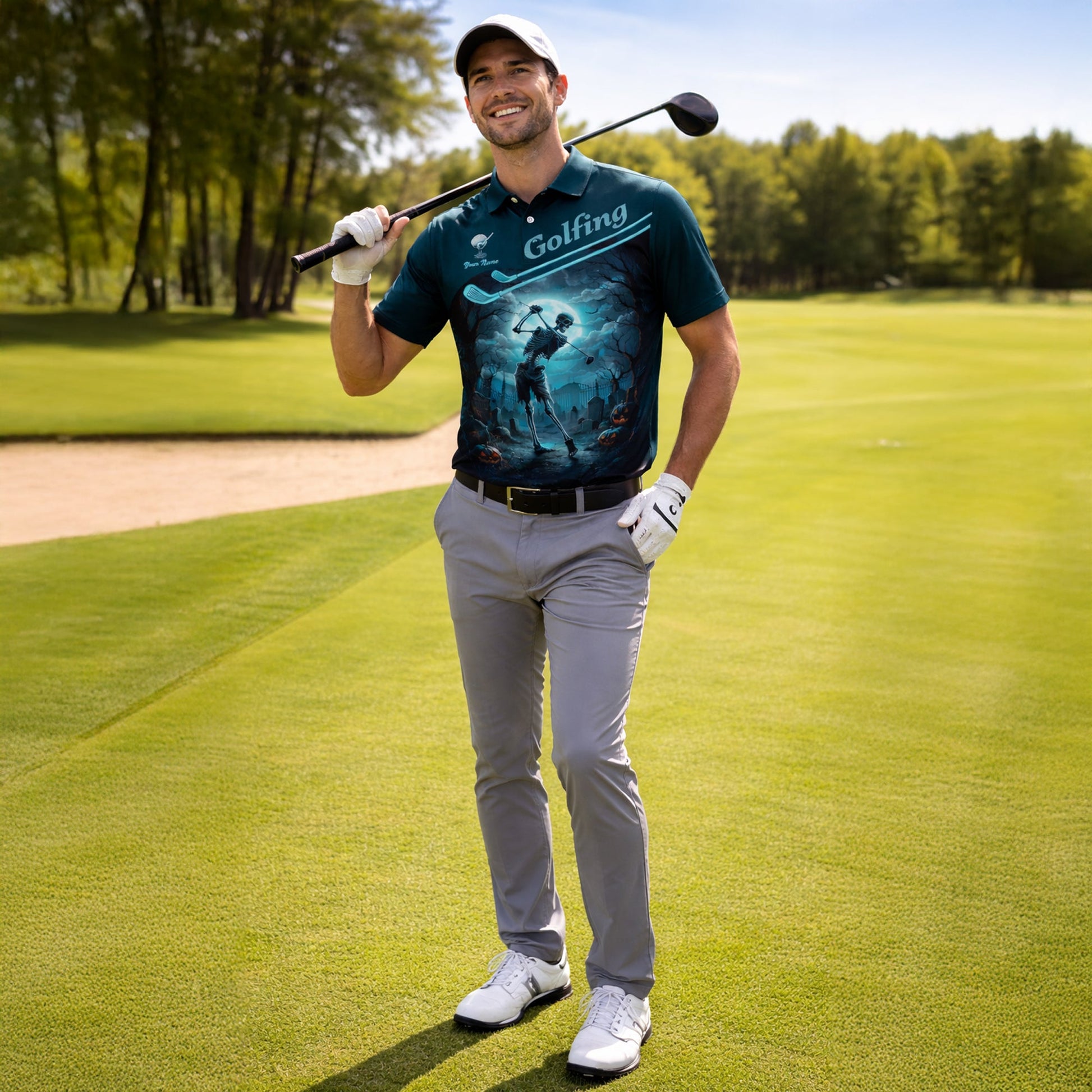 Halloween Skeleton Golf Polo Shirt Personalized Golfing Skull Moon Graphic Performance Polo GIA26032705_6.jpg