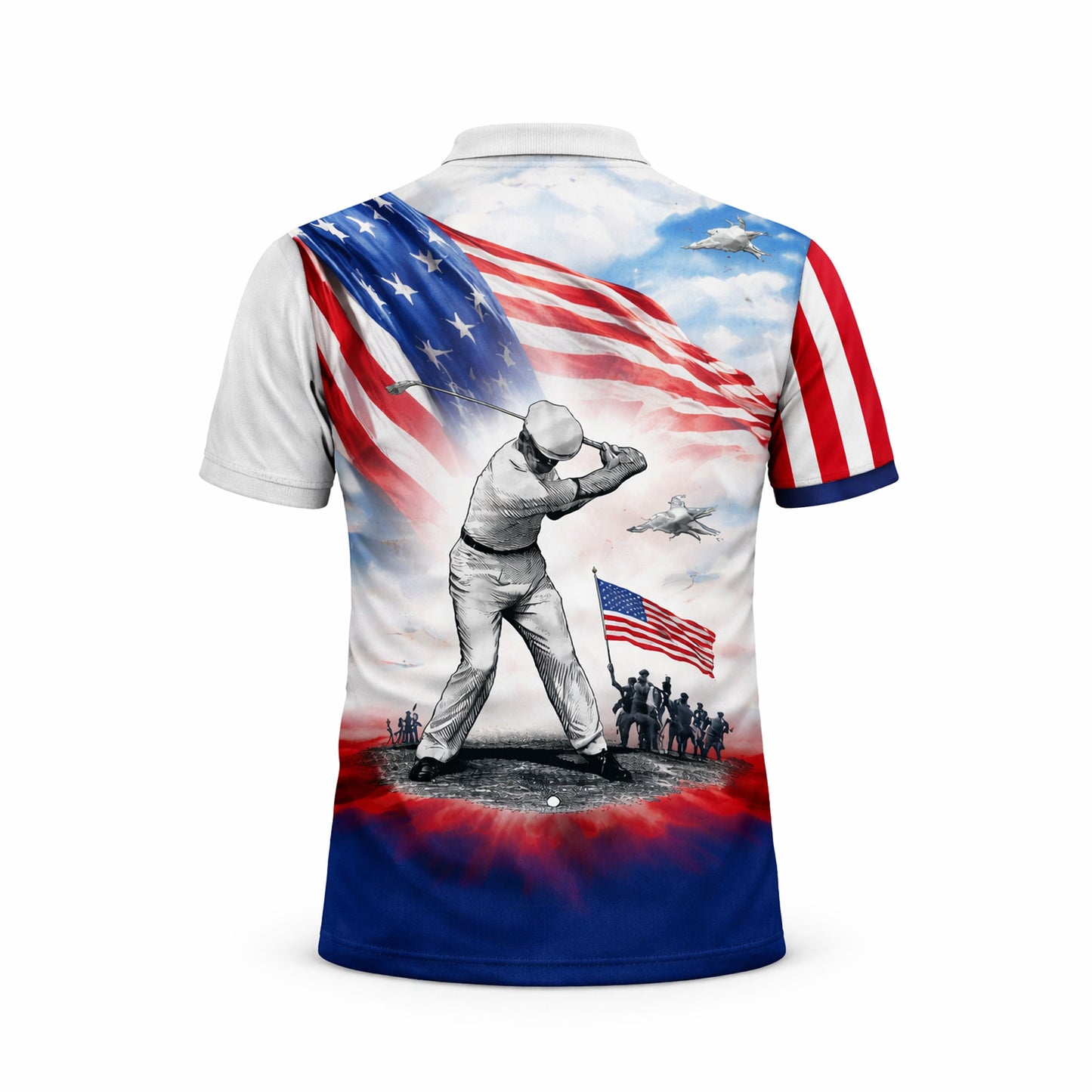 Patriotic Golf Polo Shirt Custom Name USA Flag Golfer Performance Polo Shirt Men GIA26032802_3.jpg
