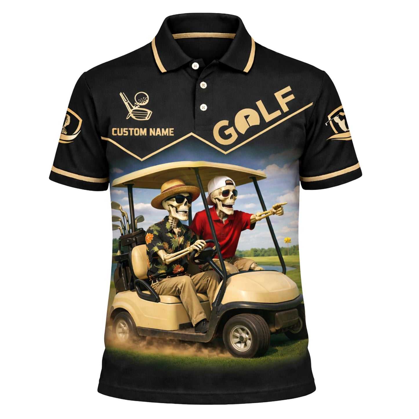 Funny Golf Skeleton Polo Shirt Get In Loser Golf Cart Humor Personalized Golf Shirt GIA26033001_2.jpg