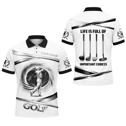 Golf Polo Shirt Custom Name Black White Classic Golf Player Performance Short Sleeve Unisex GIA26033002_1.jpg