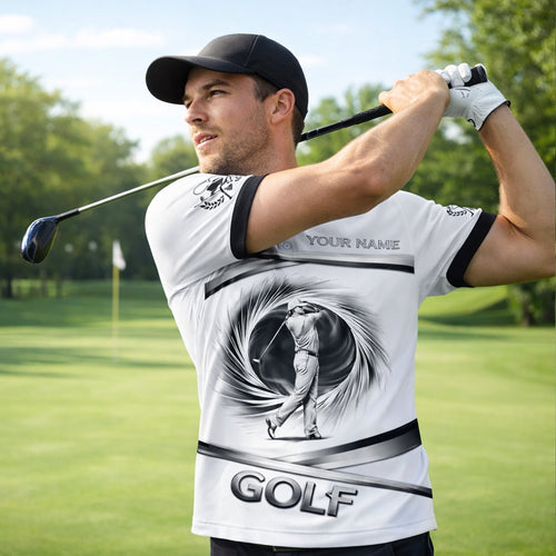 Golf Polo Shirt Custom Name Black White Classic Golf Player Performance Short Sleeve Unisex GIA26033002_5.jpg