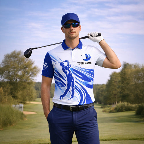 Custom Golf Polo Shirt Personalized Name Blue White Golfer Swing Performance Polo for Men GIA26033102_5.jpg