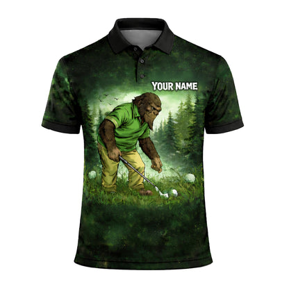 Bigfoot Golf Polo Shirt Funny Not All Who Wander Are Lost Golf Balls Personalized Shirt GIA26033104_2.jpg