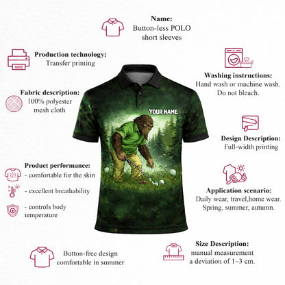 Bigfoot Golf Polo Shirt Funny Not All Who Wander Are Lost Golf Balls Personalized Shirt GIA26033104_4.jpg