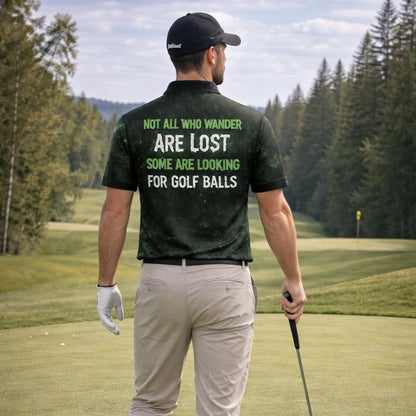 Bigfoot Golf Polo Shirt Funny Not All Who Wander Are Lost Golf Balls Personalized Shirt GIA26033104_7.jpg