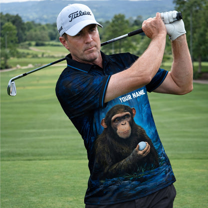 Funny Golf Polo Shirt Bigfoot Golfer Not All Who Wander Are Lost Custom Name Performance Polo GIA26033105_5.jpg
