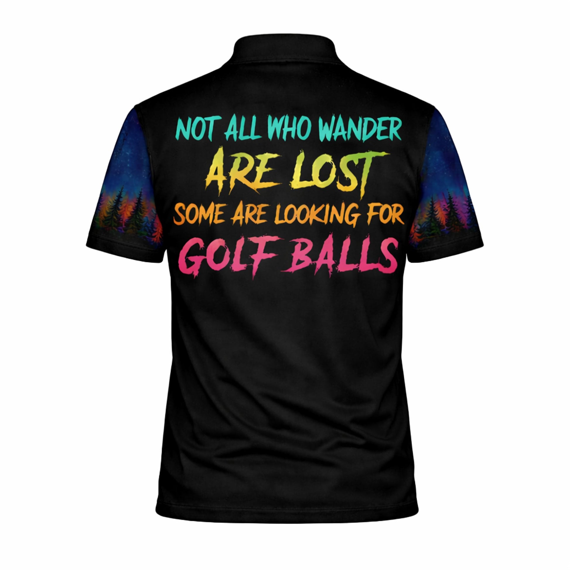 Funny Bigfoot Golf Polo Shirt Personalized Name Sasquatch Golfer Night Scene Graphic Shirt GIA26040101_3.jpg