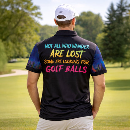 Funny Bigfoot Golf Polo Shirt Personalized Name Sasquatch Golfer Night Scene Graphic Shirt GIA26040101_7.jpg