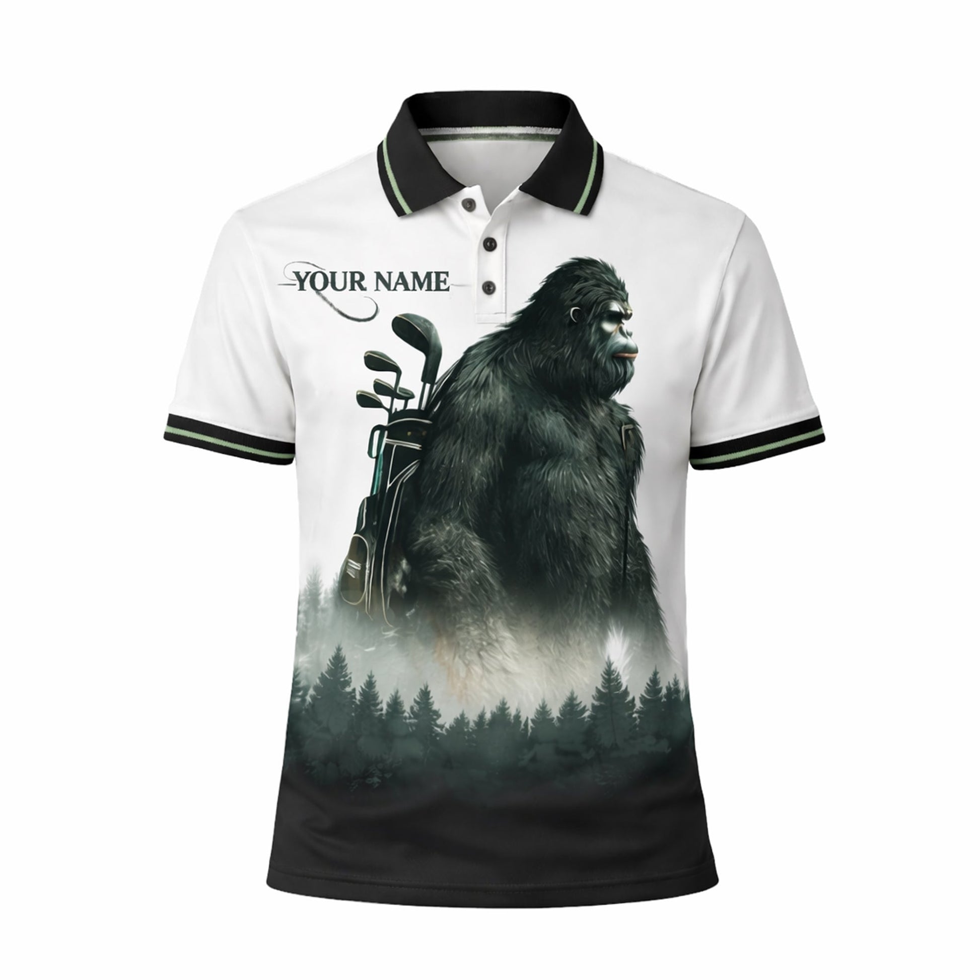 Personalized Bigfoot Golf Polo Shirt Funny Golfer Sasquatch Design Custom Name Breathable Performance Tee GIA26040103_2.jpg
