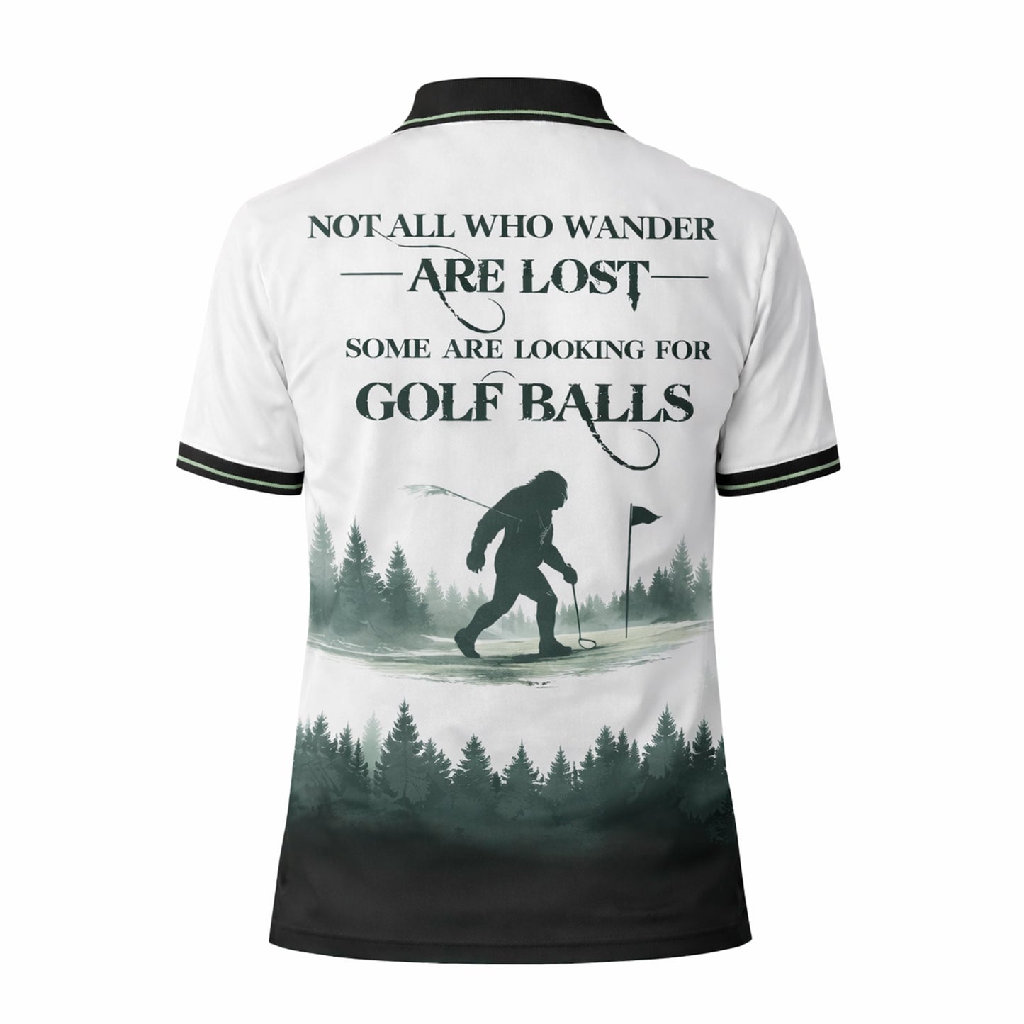 Personalized Bigfoot Golf Polo Shirt Funny Golfer Sasquatch Design Custom Name Breathable Performance Tee GIA26040103_3.jpg