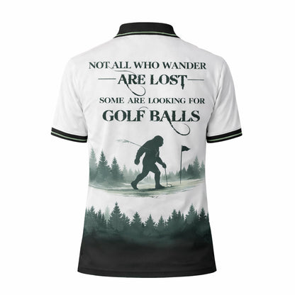 Personalized Bigfoot Golf Polo Shirt Funny Golfer Sasquatch Design Custom Name Breathable Performance Tee GIA26040103_3.jpg