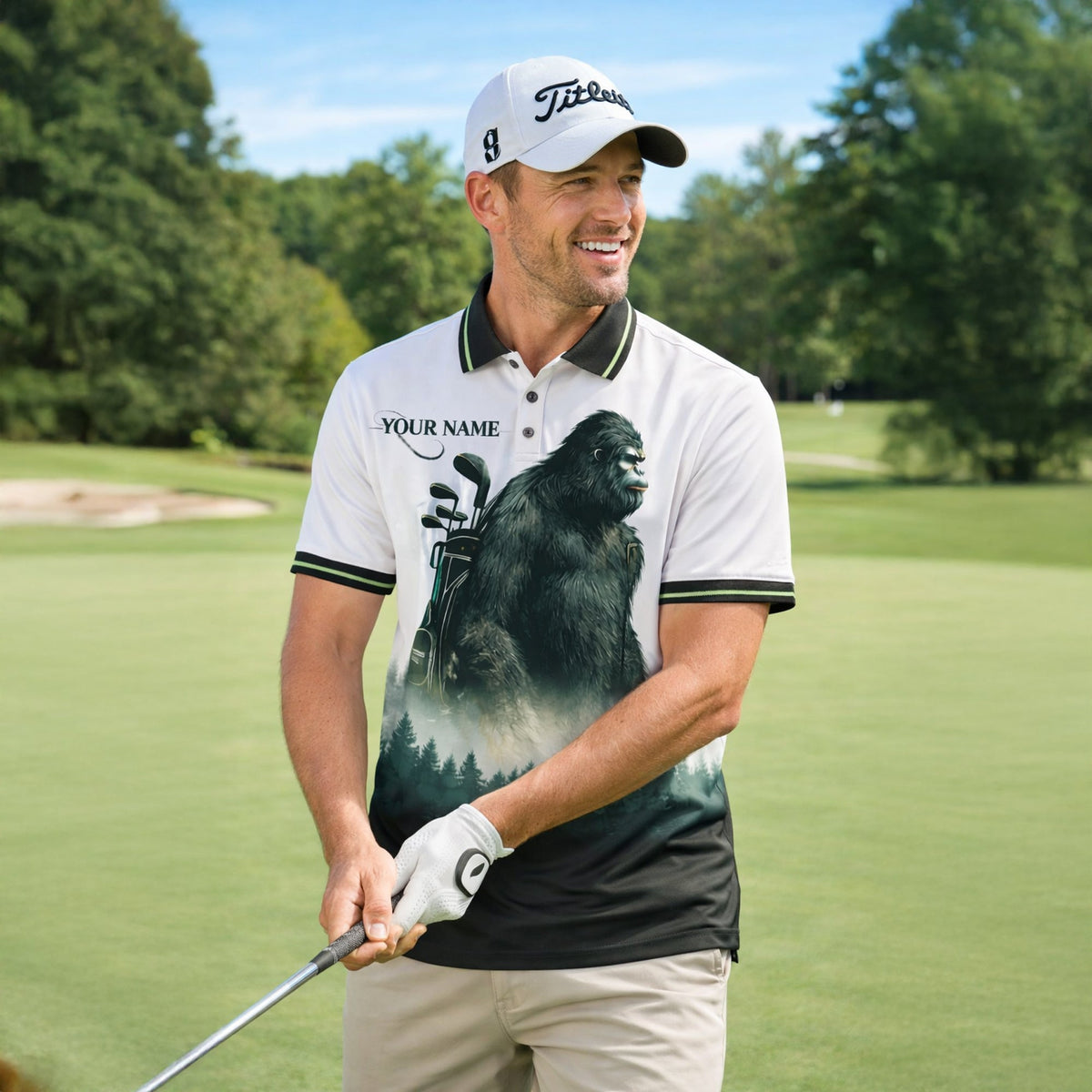 Personalized Bigfoot Golf Polo Shirt Funny Golfer Sasquatch Design Custom Name Breathable Performance Tee GIA26040103_5.jpg