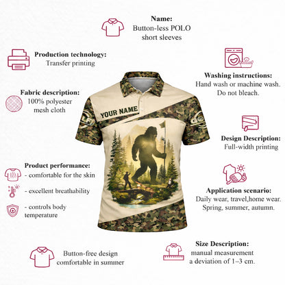Bigfoot Golf Polo Shirt Funny Golfer Custom Name Camo Short Sleeve Performance Shirt GIA26040104_4.jpg