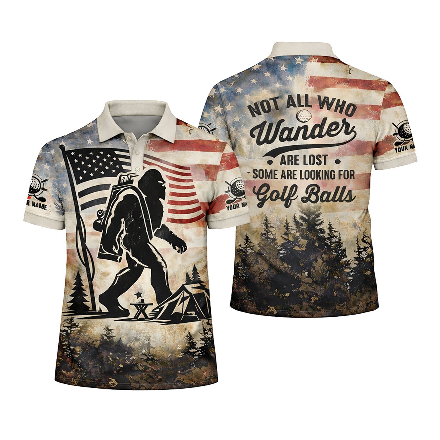 Golf Polo Shirt Men Funny Golf Quote American Flag Bigfoot Sasquatch Graphic Shirt Breathable Mesh Top GIA26040105_1.jpg