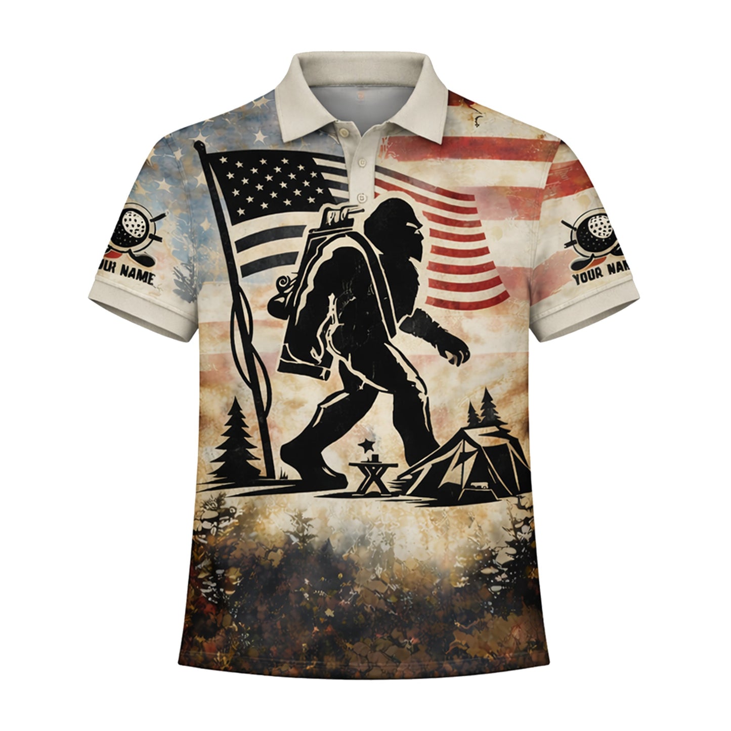 Golf Polo Shirt Men Funny Golf Quote American Flag Bigfoot Sasquatch Graphic Shirt Breathable Mesh Top GIA26040105_2.jpg