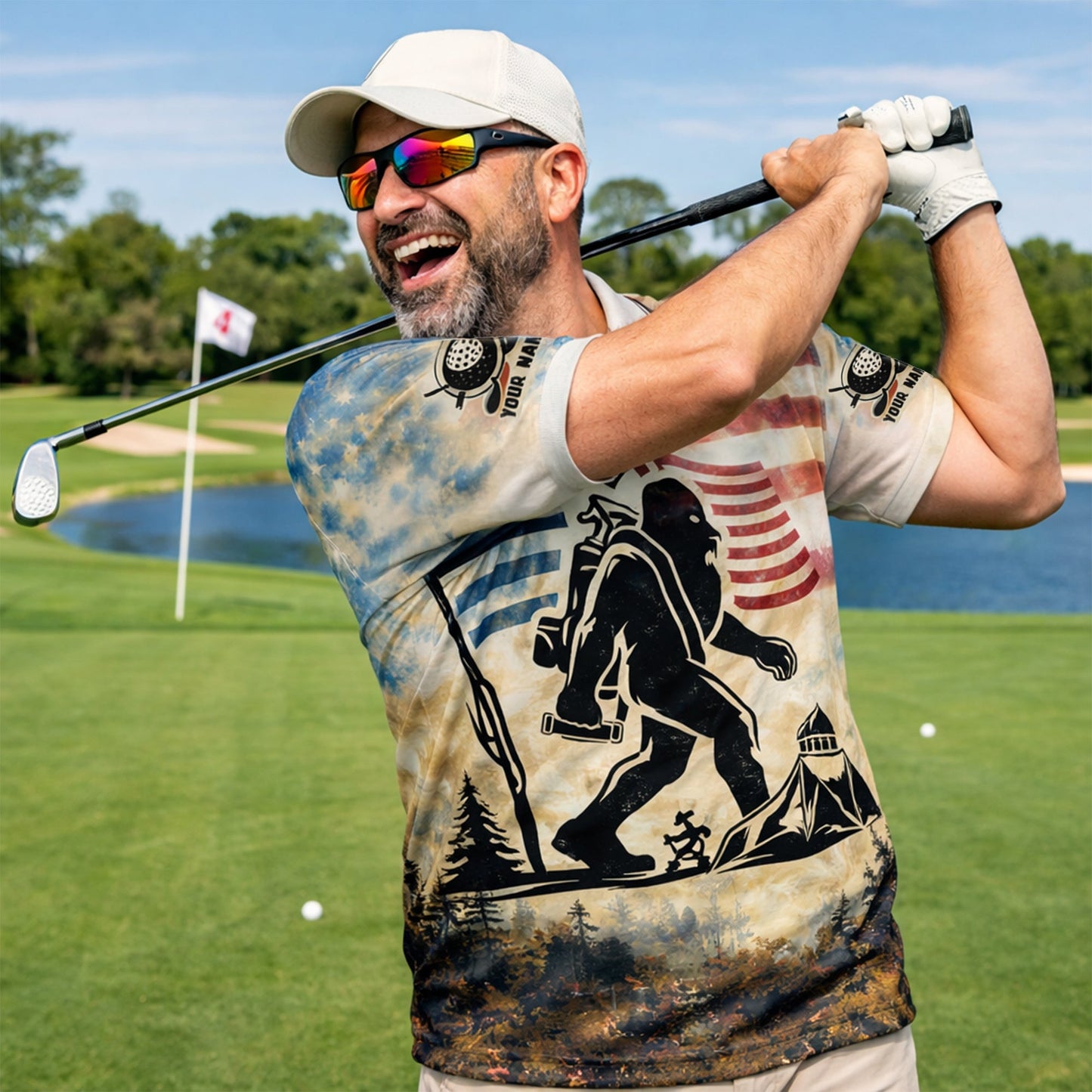 Golf Polo Shirt Men Funny Golf Quote American Flag Bigfoot Sasquatch Graphic Shirt Breathable Mesh Top GIA26040105_5.jpg
