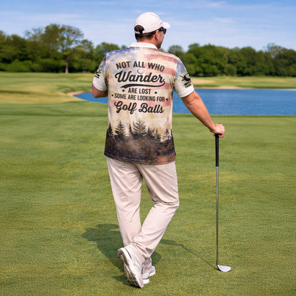Golf Polo Shirt Men Funny Golf Quote American Flag Bigfoot Sasquatch Graphic Shirt Breathable Mesh Top GIA26040105_7.jpg