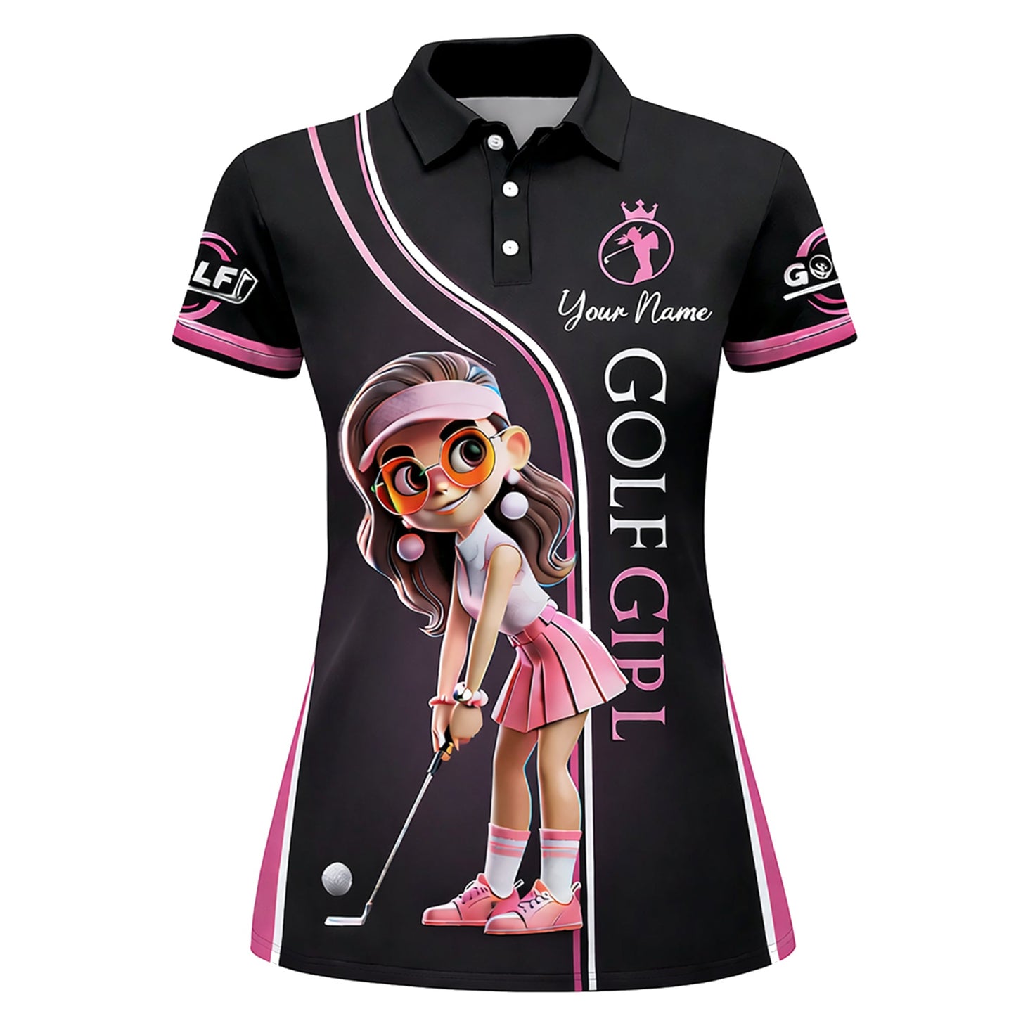 Funny Golf Girl Polo Shirt Personalized Name Women Golf Outfit Cute Golfer Shirt Gift Idea GIA26040301_2.jpg