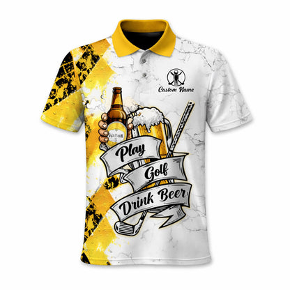 Golf Polo Shirt Funny Golf And Beer Custom Name Shirt Men Breathable Performance Golf Apparel GIA26040303_2.jpg