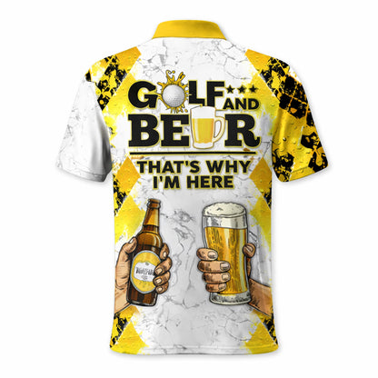 Golf Polo Shirt Funny Golf And Beer Custom Name Shirt Men Breathable Performance Golf Apparel GIA26040303_3.jpg