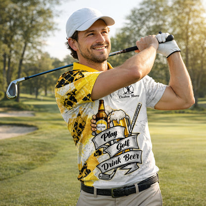 Golf Polo Shirt Funny Golf And Beer Custom Name Shirt Men Breathable Performance Golf Apparel GIA26040303_5.jpg
