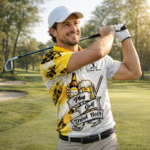 Golf Polo Shirt Funny Golf And Beer Custom Name Shirt Men Breathable Performance Golf Apparel GIA26040303_5.jpg