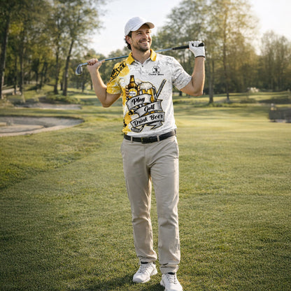 Golf Polo Shirt Funny Golf And Beer Custom Name Shirt Men Breathable Performance Golf Apparel GIA26040303_6.jpg
