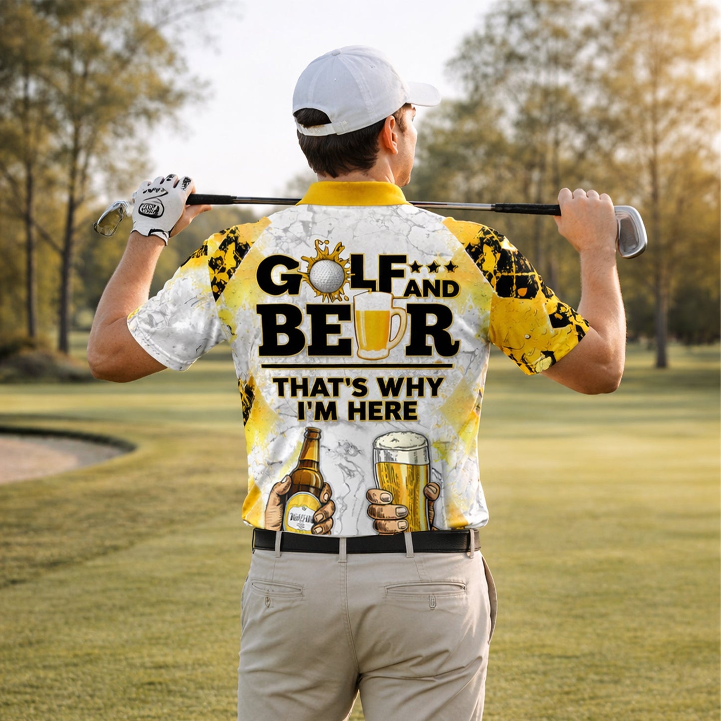 Golf Polo Shirt Funny Golf And Beer Custom Name Shirt Men Breathable Performance Golf Apparel GIA26040303_7.jpg