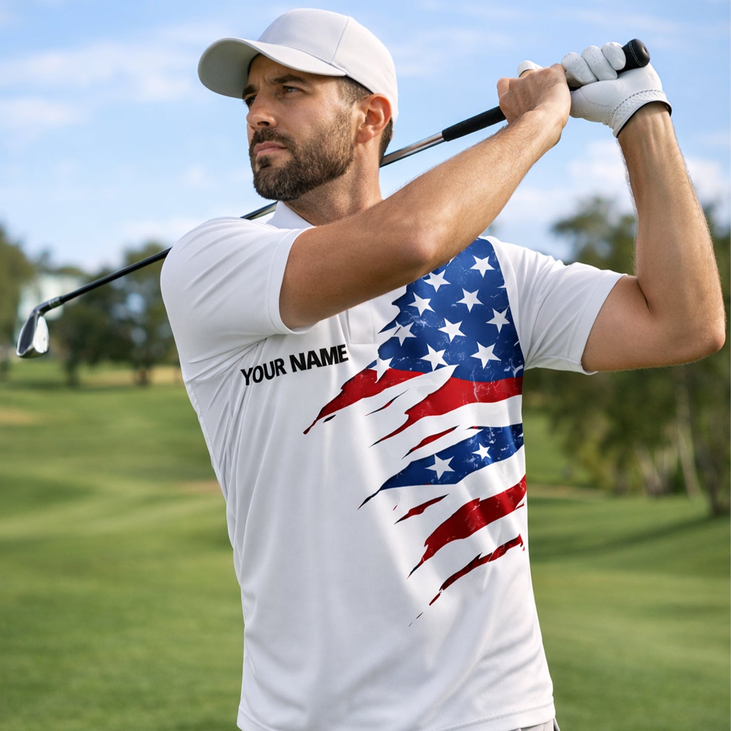 Funny Golf Polo Shirt USA Flag Patriotic Skull Graphic Custom Name Golf Shirt Breathable Performance GIA26040304_5.jpg