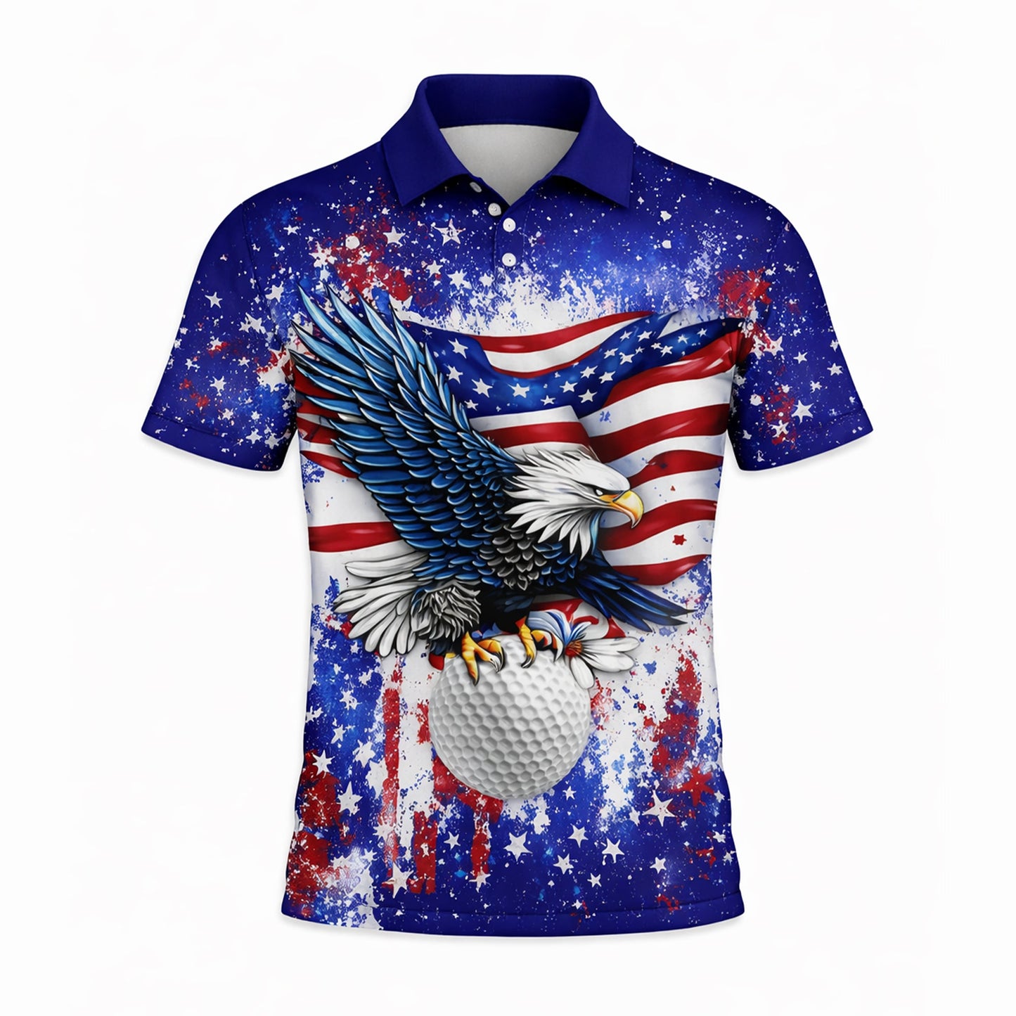 American Eagle Golf Polo Shirt Patriotic USA Flag Custom Name All Over Print Breathable Sport Shirt GIA26040305_2.jpg