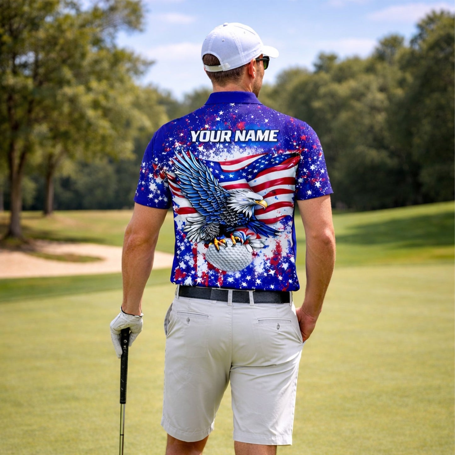 American Eagle Golf Polo Shirt Patriotic USA Flag Custom Name All Over Print Breathable Sport Shirt GIA26040305_7.jpg